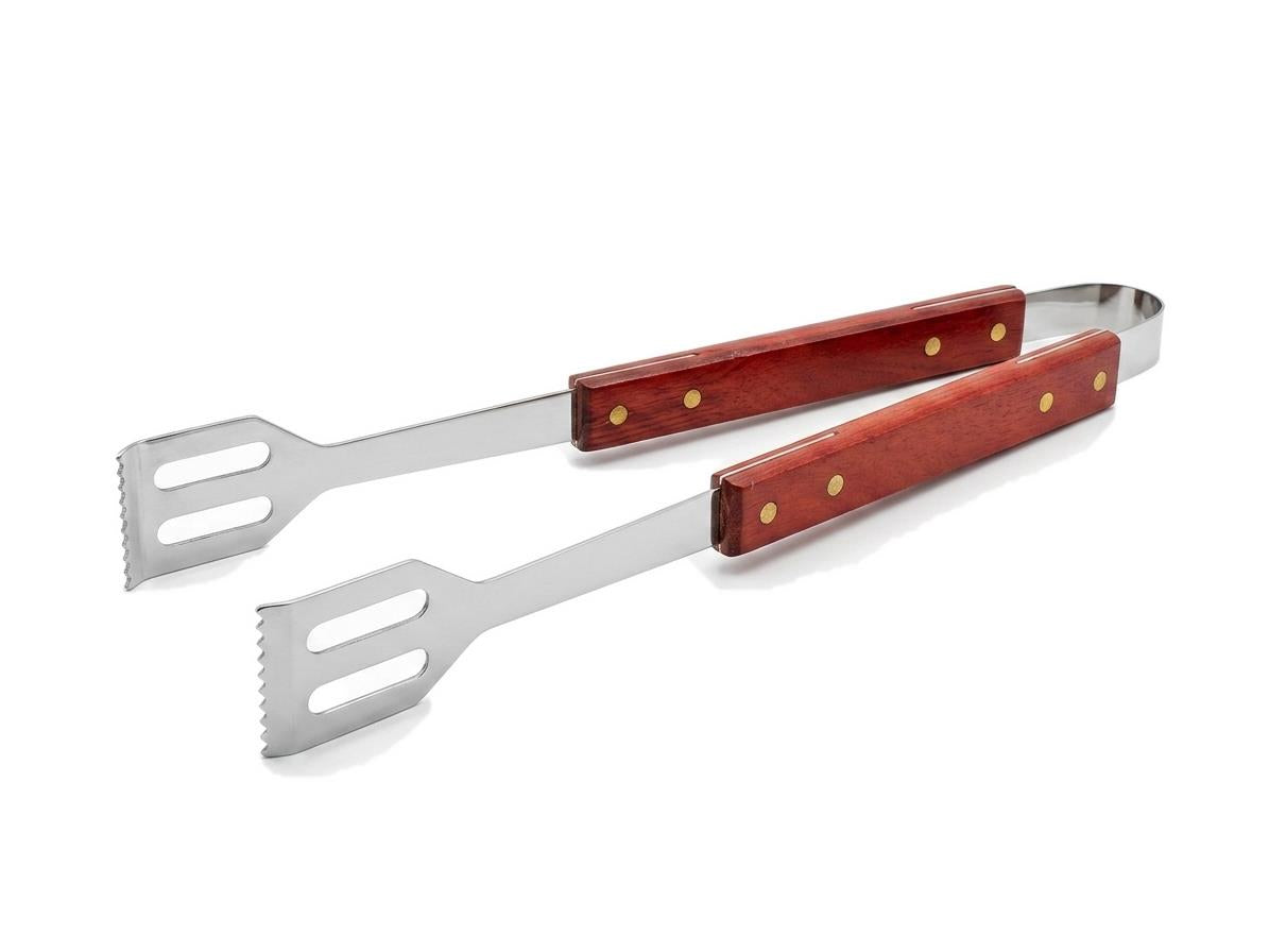 boxob pinza per barbecue in acciaio inox con manico in legno ean 8055594872245