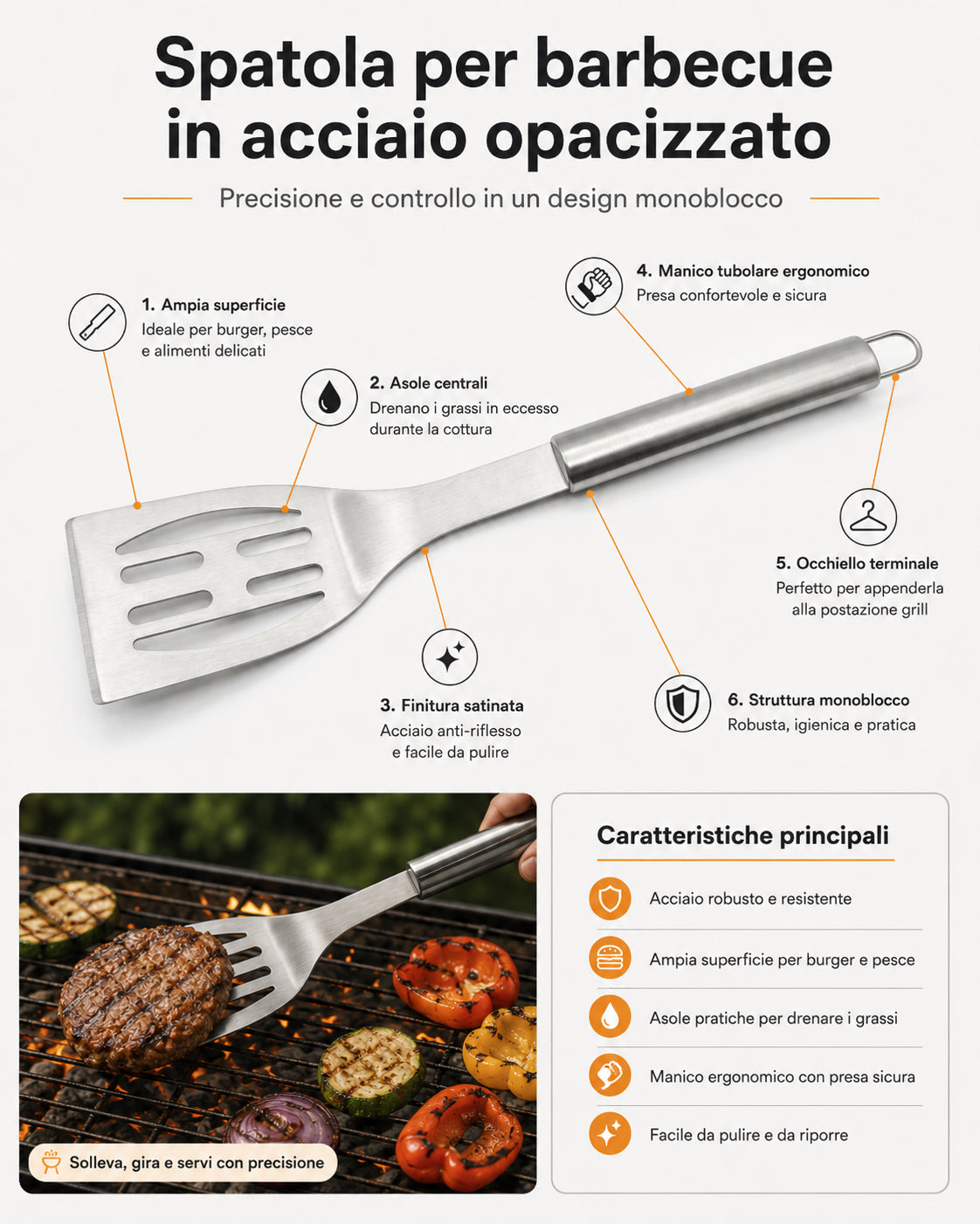 boxob spatola per barbecue in acciaio opacizzato ean 8055594872337