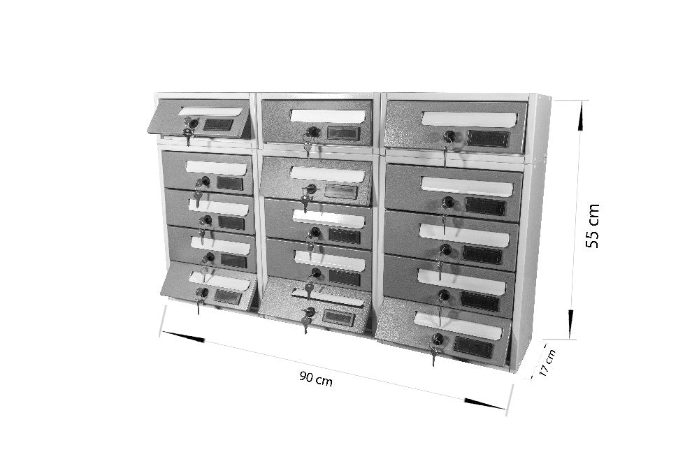 boxob cassetta postale da esterno imperium 983 biancogrigio ean 8057724191776