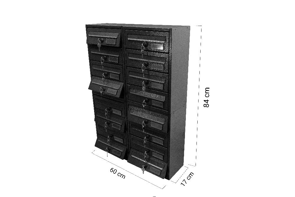 boxob cassetta postale da esterno imperium 983 neronero ean 8057724190007