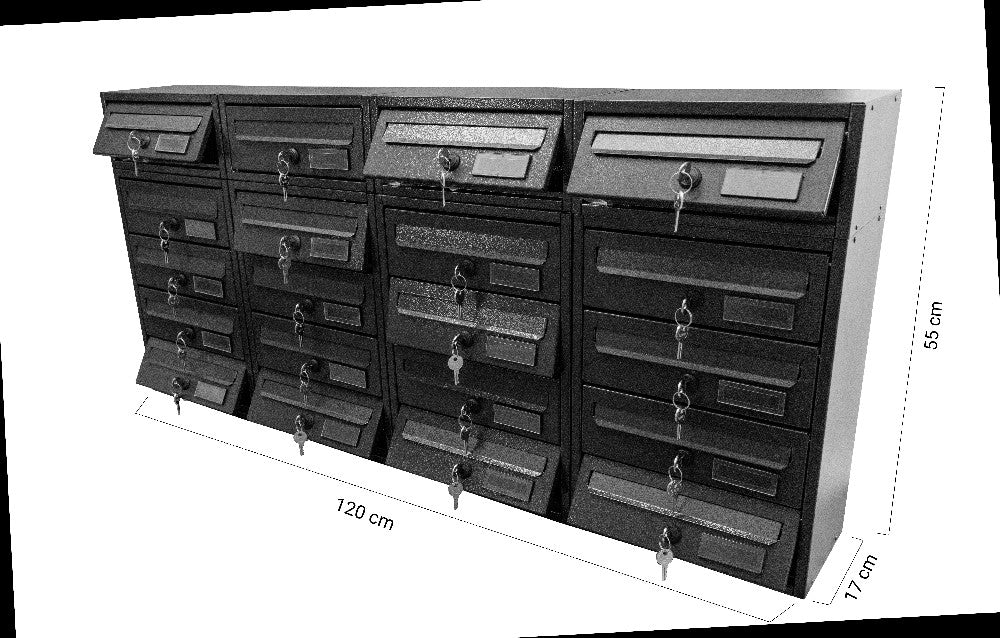 boxob cassetta postale da esterno imperium 983 neronero ean 8057724190007