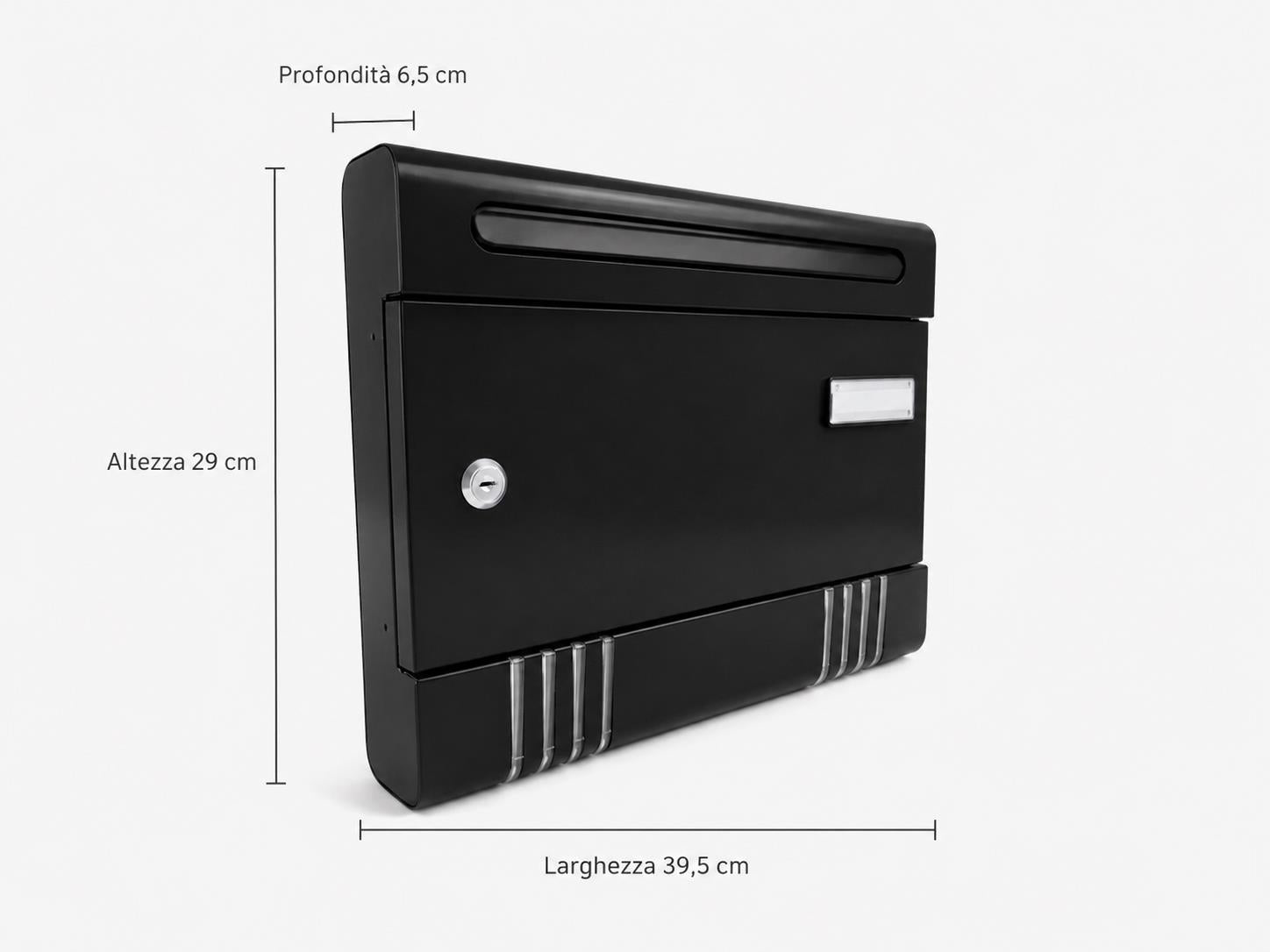 boxob cassetta postale da esterno luxury nero 1 comparto ean 8055594872306