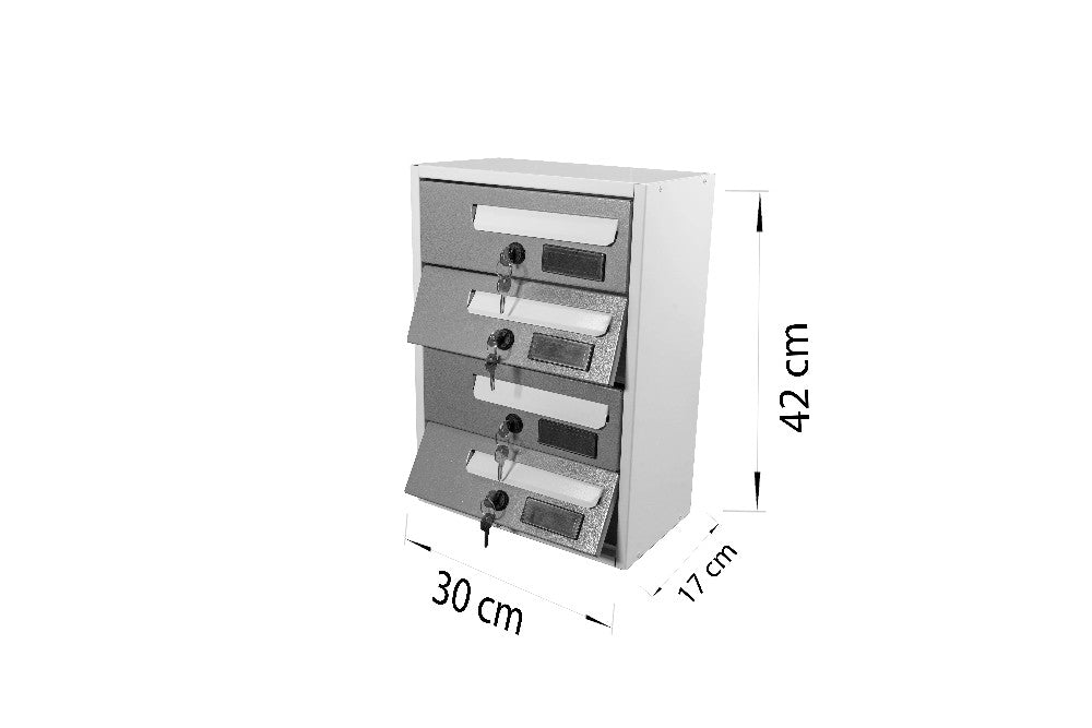 boxob cassetta postale da esterno imperium 983 biancogrigio ean 8057724191776